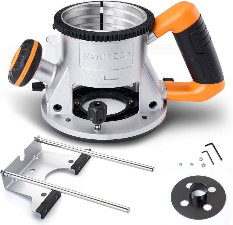 Routech Woodworking 3.25HP Router, 2400W, 4.2" Diameter, 1/2" Collet, 120V60Hz, Model RT-001M (Fixed Base) - Image 1